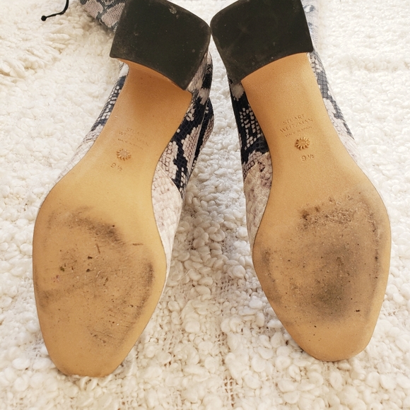 Stuart Weitzman OTK Boots Snake Print - Picture 2 of 7